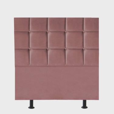Imagem de Cabeceira Estofada Espanha 120cm Viúva Solteirão Para Cama Box Quarto Suede Rose Gold - Ahz Móveis