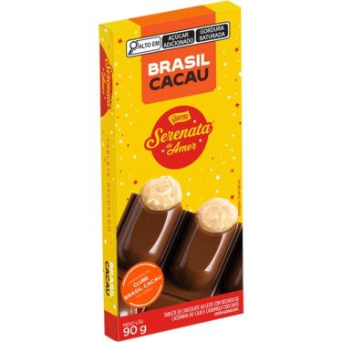Imagem de Barra de Chocolate ao Leite Recheado Serenata Brasil Cacau 90g