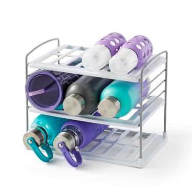 Imagem de Organizador de garrafas de água UpSpace YouCopia, 3 prateleiras, branco