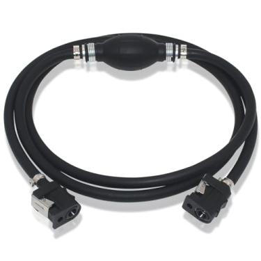Imagem de Linha de combustível de popa 5/40.6 cm Conjunto de linha de combustível marítimo de 2,5 m, linha de combustível do motor de popa de 2,8 m compatível com linha de combustível externa Yamaha