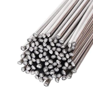 Imagem de 50 peças de hastes de solda de alumínio com núcleo de fluxo 550 ℃/130 °F, solda de alumínio de baixa temperatura, hastes de solda com núcleo de fluxo para projetos de alumínio Samll (1/16" x 13")