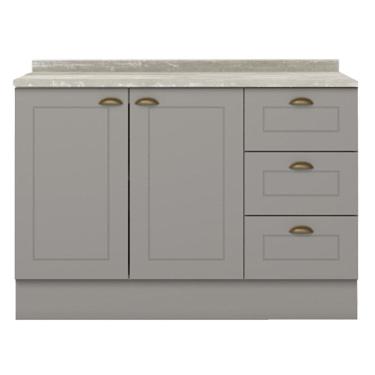 Imagem de Balcao Pia Com Tampo 120 cm C353 Americana Cinza Calcare Henn