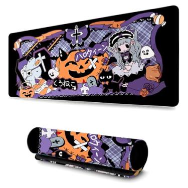 Imagem de Mouse Pad Gamer Profissional Confortavél Anti Derrapante Games e Escritório (65x32cm) - Halloween