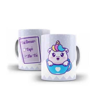 Imagem de Caneca Porcelana Divertida Unicórnio Presente Criativo 06 - Villa Cane