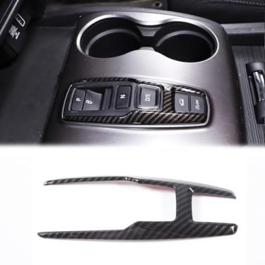 Imagem de Heutamo Acabamento da moldura do botão de câmbio de marchas para Honda Pilot 2016-2022/Ridgeline 2020-2023/Passport 2019-2023, acessórios de decoração da capa do botão de câmbio de marchas do carro