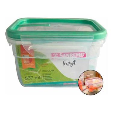 Imagem de Pote Multiuso Freshy Plástico Freezer Sanremo Sr1762 537ml