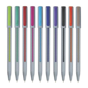 Imagem de FLAIR Pacote de canetas esferográficas Yolo Trendz | Tinta de baixa viscosidade para escrita sem manchas | Corpo texturizado com acabamento elegante e fosco | Caneta leve para bolso | Tinta