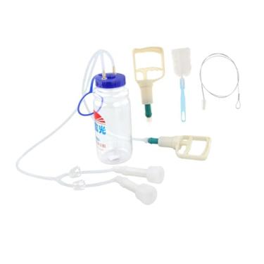 Imagem de Generic Máquina de ordenha Kit de ordenhador de vaca leve, portátil, fácil de limpar e manual Manual Milking Device Milk Equipment for Sheep, Cabeça Dupla