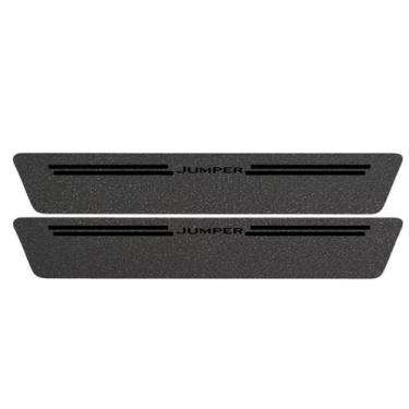 Imagem de Kit Soleira Protetora Porta Premium Black PVC - Jumper - Jhow Adesivos