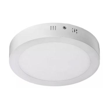 Imagem de Luminária Painel Plafon Redondo Sobrepor LED 18W Luz Branca - Magalu -