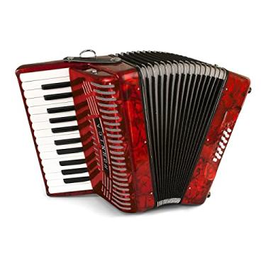 Imagem de Hohner Accordions Acordeão de piano de nível de entrada de baixo 1303-RED 12, vermelho