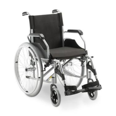 Imagem de Cadeira de Rodas em Alumínio Dobrável até 120 Kg Assento 48 cm D600 De