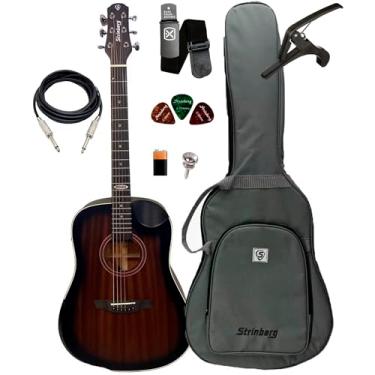 Imagem de KIT Violão Strinberg Sd301hcr Tbs Folk Fosco COM CAPA + ACESSÓRIOS