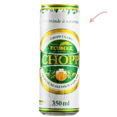 Imagem de Cerveja Ecobier Chopp Lata 350ml pack 12un, 350ml, chopp em lata 