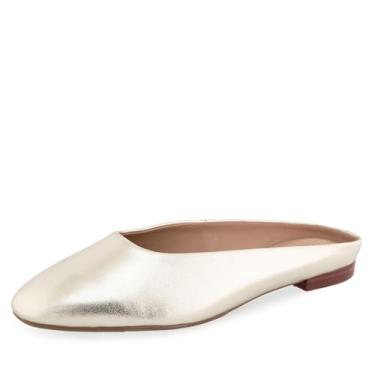 Imagem de Aerosoles Amara Mule feminino, couro dourado metálico, 38