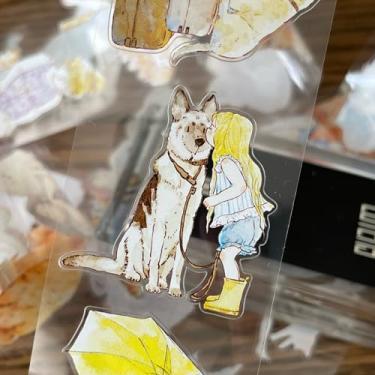 Imagem de RICHTAPES Seahorse Forest Vol7 A42 Best Buddy, Pré-cortado Kawaii Vintage Personagem Original Adesivos de Fita Washi PET Transparente, para Materiais para Álbuns, Adesivos de Fita de Scrapbook