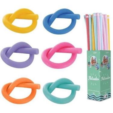 Imagem de Kit 12 Boias Espaguete Macarrao Flutuador Aquatico Piscinas - Epex