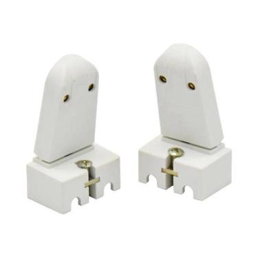 Imagem de Pct 30 Soquete G13 Pressão Bocal P/ Lâmpada Tubular T8-T12 - Decorlux