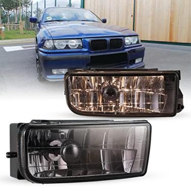Imagem de AUTOFREE Faróis de neblina compatíveis com BMW E36 M3 3 Series 1992 1993 1994 1995 1996 1997 1998 1999 Conjunto de substituição de lâmpadas de neblina com lâmpadas H1 12V 55W - 1 par (lente de vidro