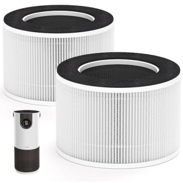 Imagem de Leemone Filtro de substituição AP-H400 compatível com Homedics AP-H400 2 em 1 umidificador de névoa fria e purificador de ar, filtro Ture H13 HEPA, purificação de ar de alta eficiência, pacote com 2