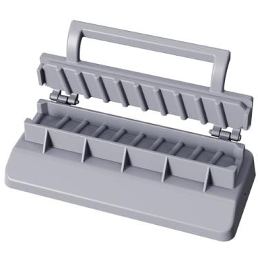 Imagem de Molde grande para fazer kebab cinza, ferramenta de churrasco fácil de usar com espetos, design fácil de limpar para churrasco, acampamento e piqueniques