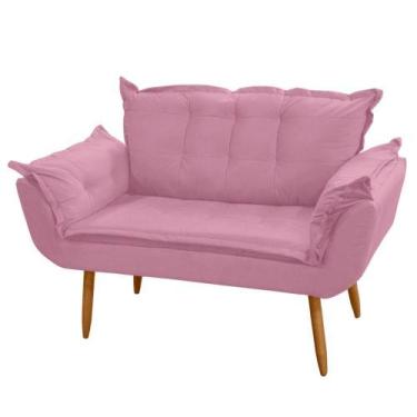 Imagem de Poltrona Decorativa Namoradeira Francis 02 Lugares Rosa - ABMAZA
