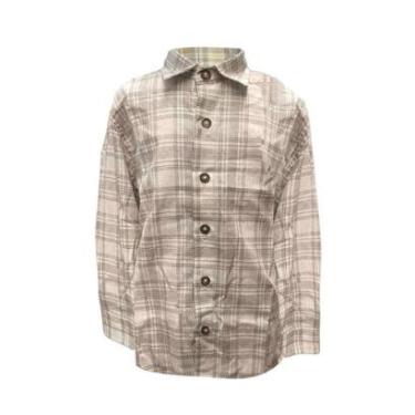 Imagem de Camisa Ogochi Infantil Xadrez Bege 10/18-Masculino