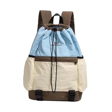 Imagem de Colaxi Mochila de tênis portátil feminina e masculina, alças ajustáveis, estilosa e multifuncional, para academia, viagens ao ar livre, caminhadas esportes, Azul