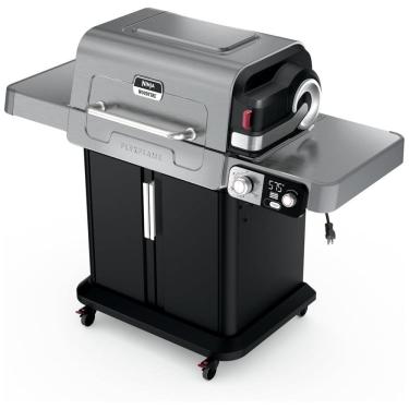 Imagem de Ninja FlexFlame Master: Churrasqueira e Defumador Elétrico e a Gás, Assador, Grelhador, Forno de Pizza, Sistema de Cozimento 5 em 1,