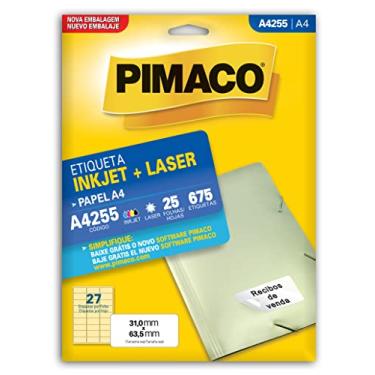 Imagem de Etiqueta A4255, Pimaco, Branca