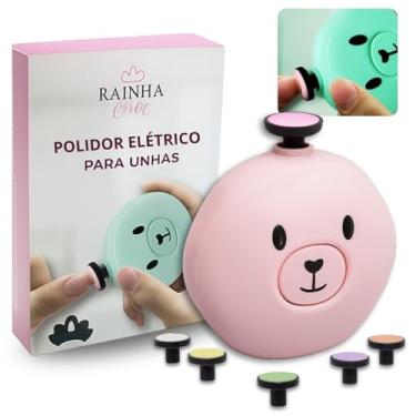 Imagem de Polidor e Lixador Elétrico para Unhas Urso – Kit com 6 Lixas – Portátil, a Pilha – Unhas Finas, Lixas de Reposição – Infantil ou Adulto – Premium
