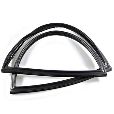 Imagem de Gaxeta de porta de geladeira preta W10436253 compatível com Whirl-pool May-tag Ken-more geladeira substitui W10162895 W10164044 WPW10436253