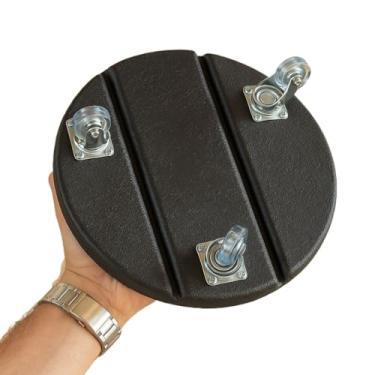 Imagem de Carrinho Suporte Redondo Para Vaso Com 3 Rodinhas De Silicone 30cm