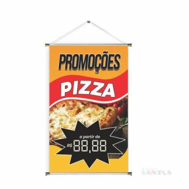 Imagem de Banner pronto Pizza  BA 288 medida 45x70 cm arte pronta