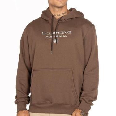 Imagem de Moletom Billabong Canguru Throwback 280GRM WT25 Marrom, G, Brown