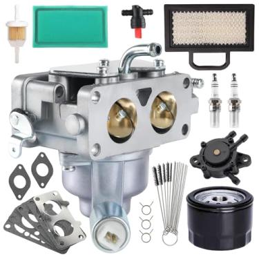 Imagem de 791230 Substituição do carburador para Briggs & Stratton V-Twin 4 Ciclo 20HP 21HP 23HP 24HP 25HP Motores verticais Substituir # 699709 499804 799230 MIA10632 405777 406777 40767677 7 com gaxeta e ferramentas de limpeza