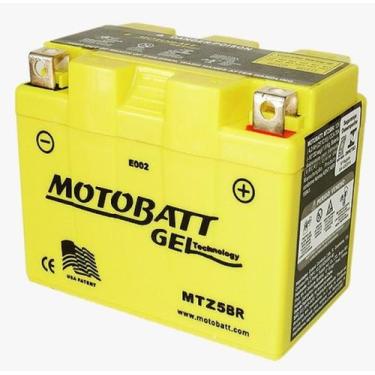 Imagem de Bateria de Gel para moto Motobatt Mtz5br Shineray 50cc Ytx4l-bs Ytx5l-