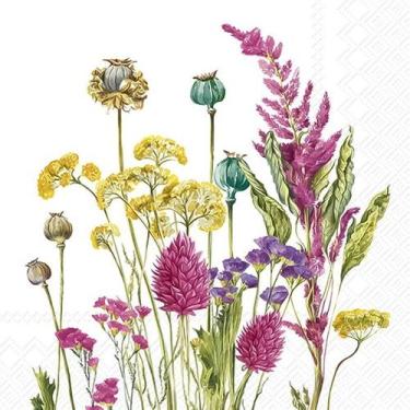 Imagem de Guardanapo para Decoupage Ihr 33x33 Flores Sempre Verde C/ 2 Unidades 