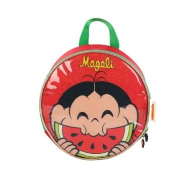 Imagem de Lancheira Escolar Turma da Mônica Magali Redonda Vermelho