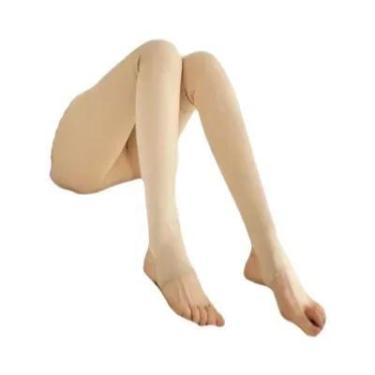 Imagem de Meia-calça Térmica Grossa Feminina Cintura Alta Quente Translúcida Leg