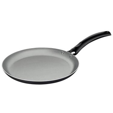 Imagem de Panquequeira Tramontina Turim 22 cm 0,6 L Alumínio com Rev. Interno e Externo em Antiaderente Chumbo