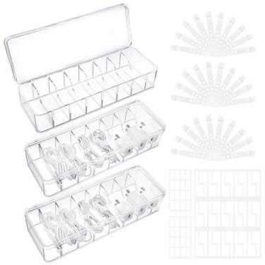 Imagem de Caixa organizadora de cabos ProSuites com tampa com 30 abraçadeiras e 