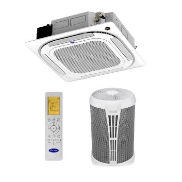Imagem de Ar Condicionado Split Cassete 4 Vias Inverter Carrier 18.000 Btus Quente e Frio 220v