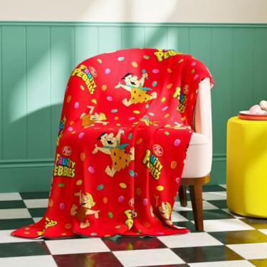 Imagem de Cobertor Fruity Pebbles The Flintstones, roupa de cama de pelúcia super macia e aconchegante, 116 x 152 cm, (produto oficialmente licenciado) por Franco