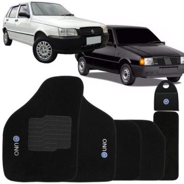 Imagem de Jogo Tapete Automotivo Carpete + Lixeira Fiat Uno 1985 à 2007 Soft Log