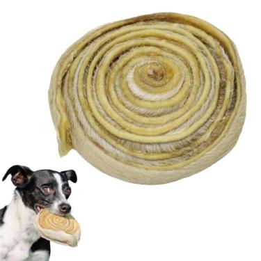 Imagem de Mordedor Natural Disco PetBem para Cães Petisco de Couro Bovino Discão Desidratado 100% Natural Para Saúde Dental