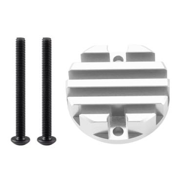 Imagem de Que-T 1/12 RC Aluminum Motor Cover Cap for Tamiya 57409 Lunch Box Upgrade(Silver)