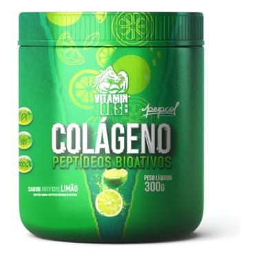 Imagem de COLÁGENO PEPTÍDEOS BIOATIVOS 300g VITAMIN HORSE (300g, Limão)