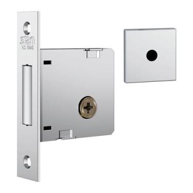 Imagem de Fechadura 1004 Auxiliar Tetra Chave Longa Quadrada Inox Stam