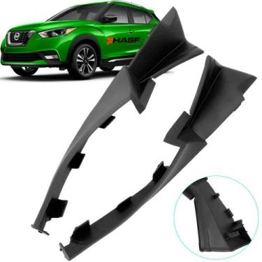 Imagem de Par Acabamento Coluna Churrasqueira Nissan Kicks 2016 A 2021 - Hasf